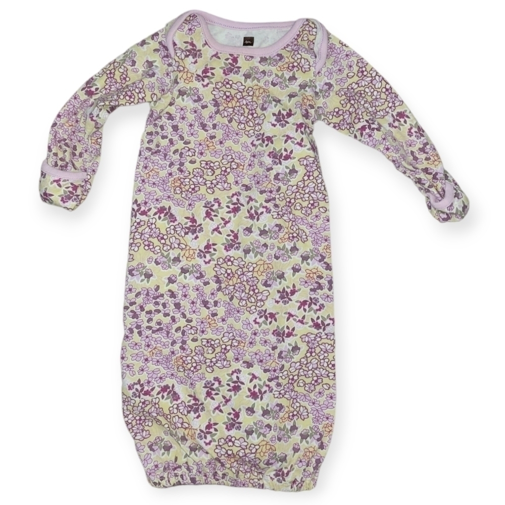 Tea Collection Baby Girl Gown Outfit Sz 0-3 Months